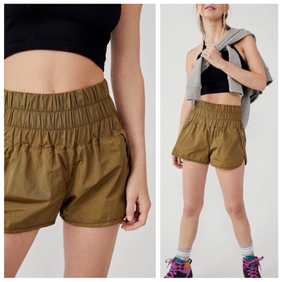 free people movement Pants - Free People Movement The Way Home Shorts Greyed Olive Size Large